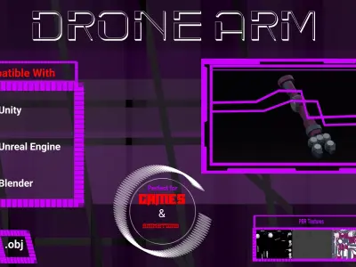 Drone Arm Free 3D model