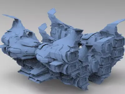 Space Roamer Mining laser Architecture 3  3D model