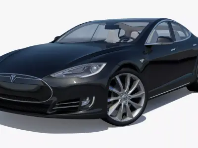 2014 Tesla Model S 3D Model 3D model