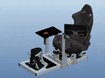 Flight simulator 3D model