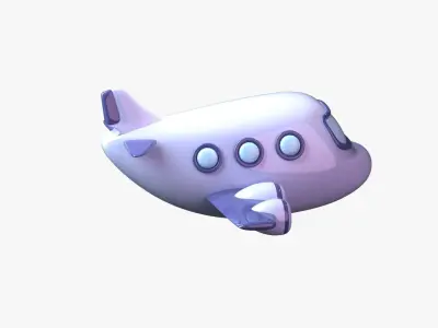 Airplane 3D Illustration 3D model