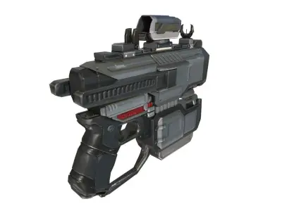 Gun 3d Model apocalypse weapon 3D model