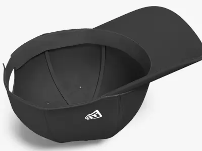 New Era Classic Curved Visor Cap Black 3D model