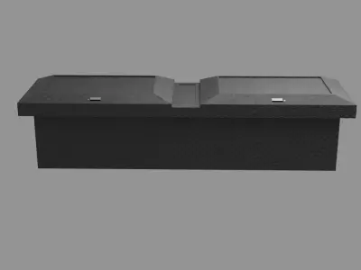 Basic Truck Toolbox Low-poly 3D model