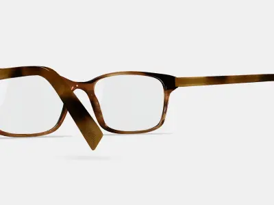 Brady Eyeglasses in Sugar Maple Low-poly 3D model