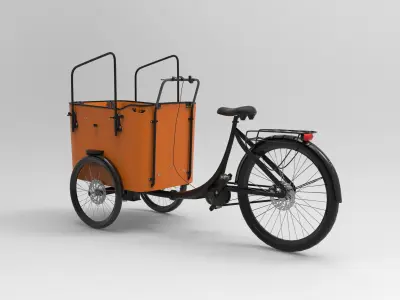 Vogue Superior Deluxe Cargo Bike 3D model