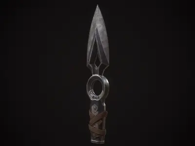 Jett Knife Valorant Low-poly 3D model