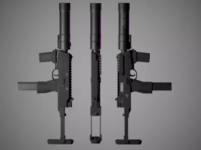 BT MP9 SD Low-poly 3D model