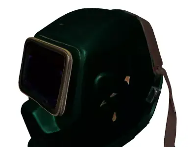 Industrial Welding Helmet 3D Model Low-poly 3D model purchase