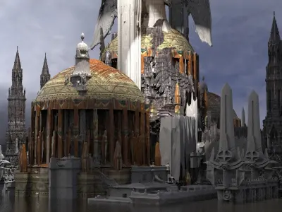 Angelic Grand Dome council City 3D model