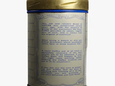  Vintage Coffee Can 3D model