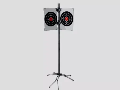 Spinning shooting target Low-poly 3D model