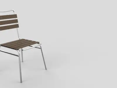 Stainless Steel Chair Strength Free 3D model