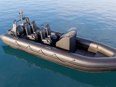 Motorboat speedboat collecttion 3D model