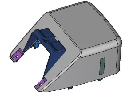 Rear Upper part Basic for Nissan NV200 Center Console 3D print model