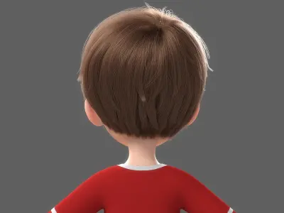 Cartoon Boy NoRig 3D model
