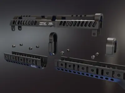 Zenitco Sport 2 Handguard Low-poly 3D model