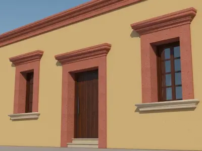 Mexican House  3 Houses  3D model