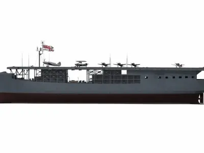 Ship 02 Low-poly 3D model