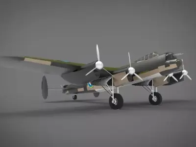 Avro Lancaster 3D model get