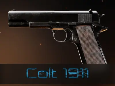 Pistols colt pistol 3D Model Pack