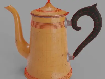 Vintage Coffee Pot 001 3D model