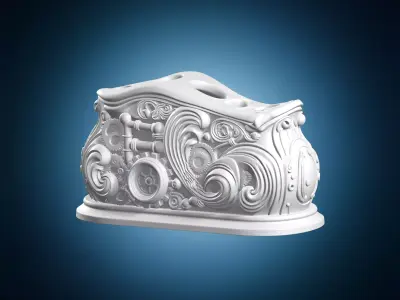 Steampunk Desk Organizer 3D print model