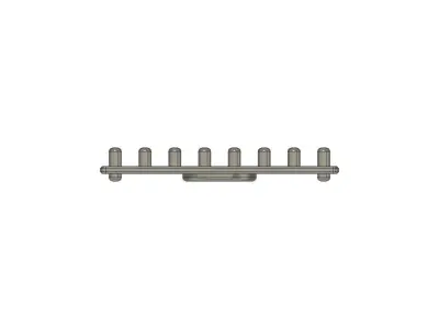 Bumps plate small size 3D model