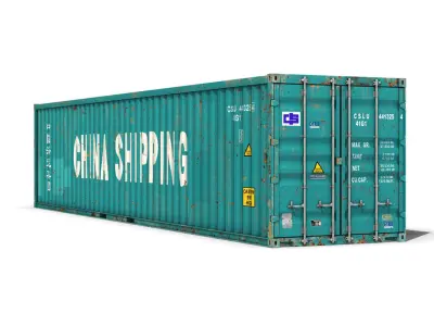 40ft Shipping Container - China Shipping 3D model