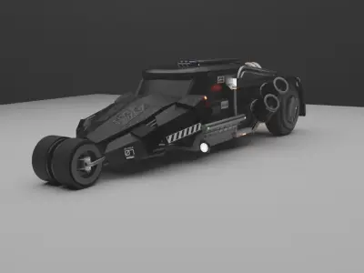 Sci fi car 3D model