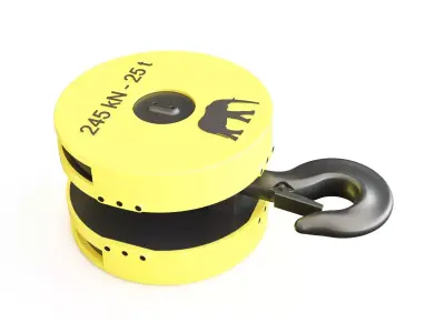 Crane hook 10 3D model