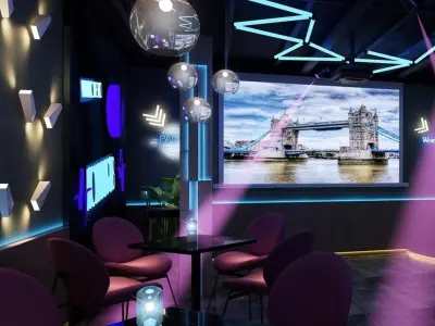 Leisure Modern bar Bar entertainment 3D model