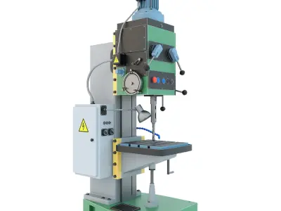 Machine tool drilling press vertical 2N150 3D model