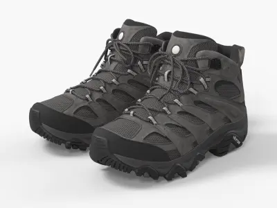  Hiking Boots Mid Cut Waterproof Gray 