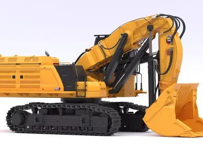 CAT Large Excavators 395 Front Shovel FS Tier 4  Stage V 3D model