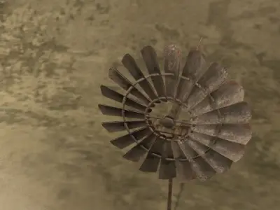 Wind Mill Free low-poly 3D model