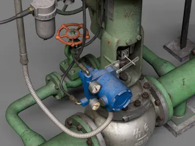 Centrifugal pump room 3D model