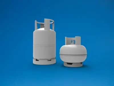 Gas cylinder 3D print model