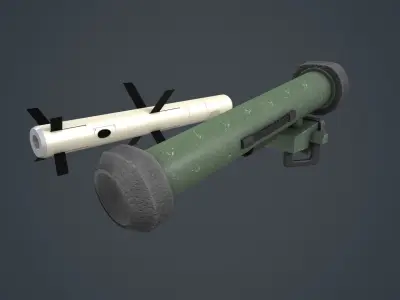 HJ12 Red Arrow 12  Low-poly 3D model