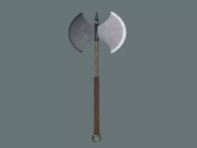 Medieval Battleaxe  Free 3D model
