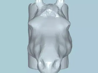MakeIT Horse Head Shape Planter 3D Model Flowerpot Vase 3D model
