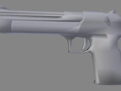 Desert Eagle Gun Low-poly 3D model buy