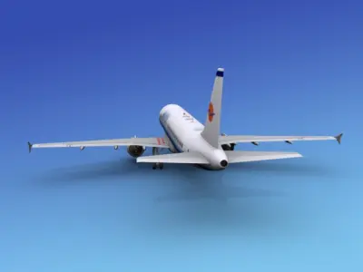 Airbus  A320  Eurocypria 3D model