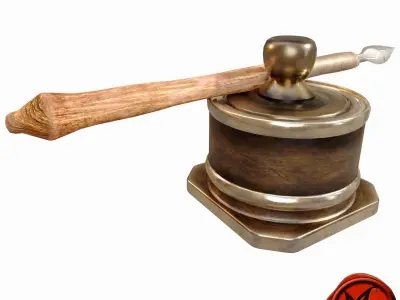 Pen and Ink A Low-poly 3D model