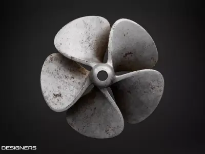Boat Propeller 3D model 3D model