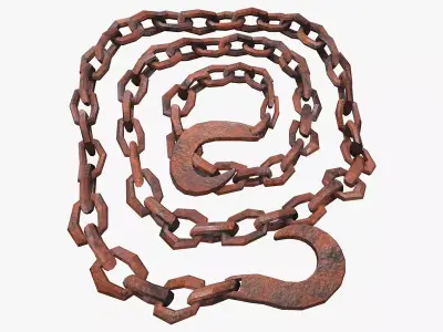 Medieval Chain V01 Low-poly 3D model