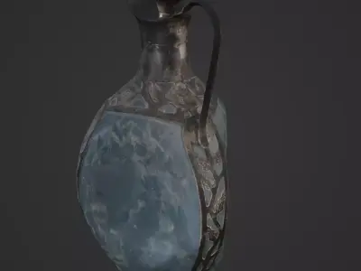 Antique Glass Jar  3D Scan 3D model