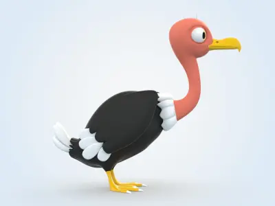 Vulture Bird 3D model purchase