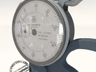 Dial Thickness Gauges 3D model