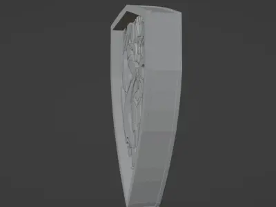 Fantasy Shield Low-poly 3D model buy